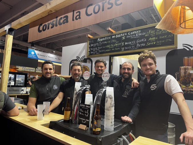 Sur les 7 brasseurs de la fédération des brasseurs corses, 5 étaient présents au Salon de l'Agriculture à Paris