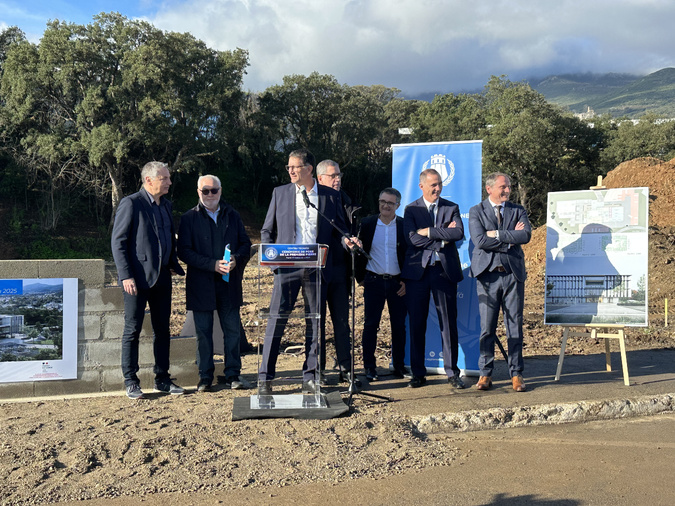 Bastia : la CAB pose la première pierre de son futur centre technique et administratif