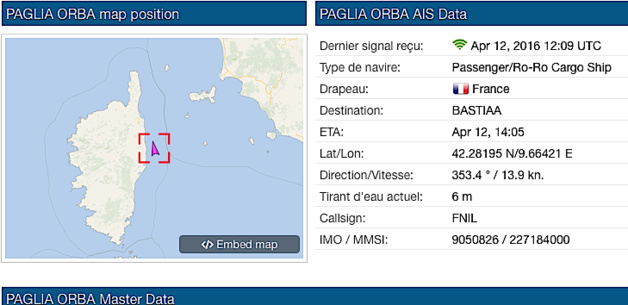 Victime d'une avarie au large de Porto-Vecchio le Paglia Orba navigue vers Bastia