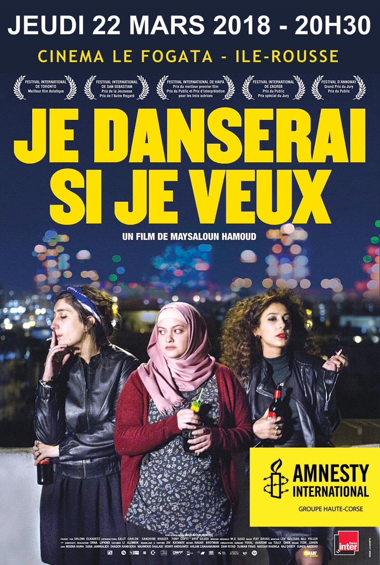 Festival des droits humains : Le film "Je danserai si je veux" à l'affiche le 22 mars à Lisula 