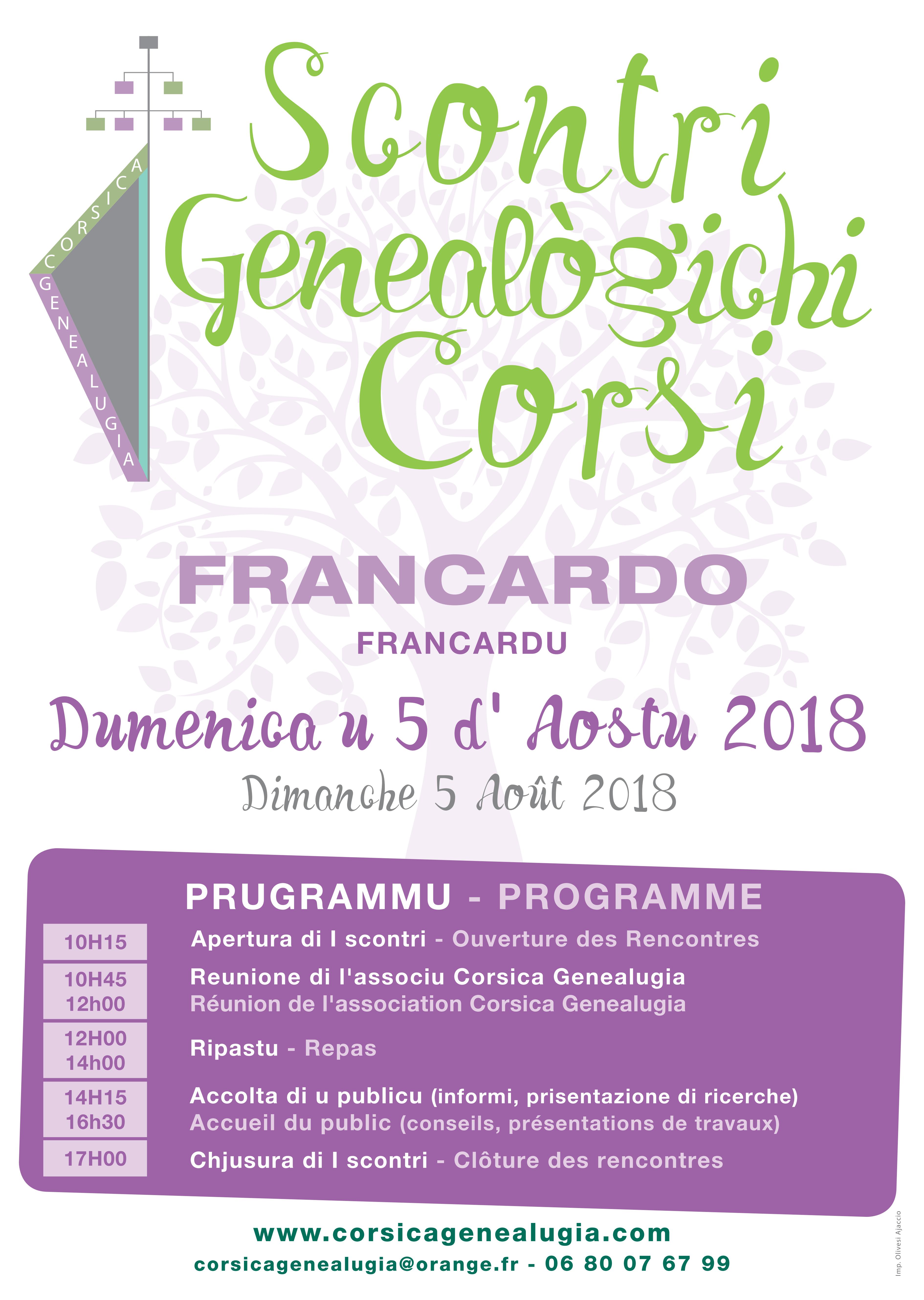 Francardu : Scontri genealògichi corsi