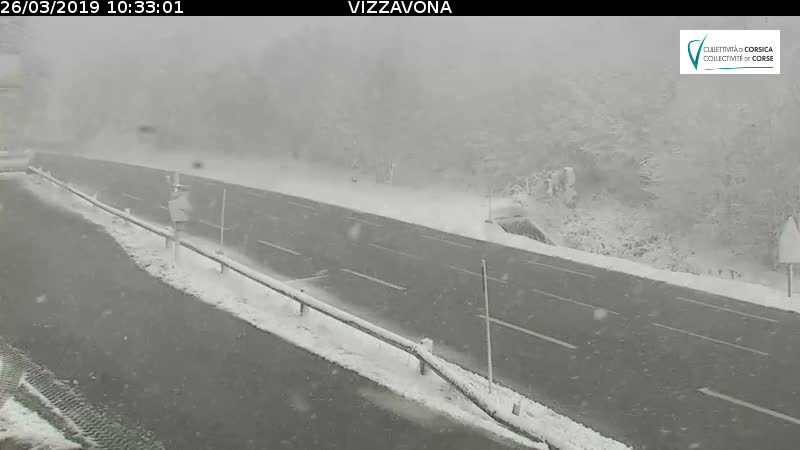 Col de Vizzavona : Attention aux chutes de neige