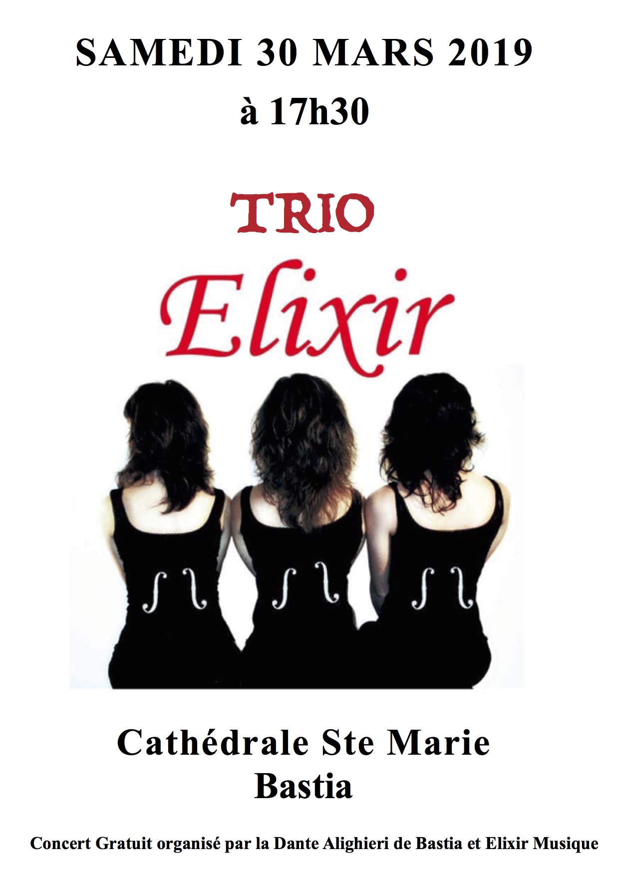 Concert du Trio Elixir à Bastia