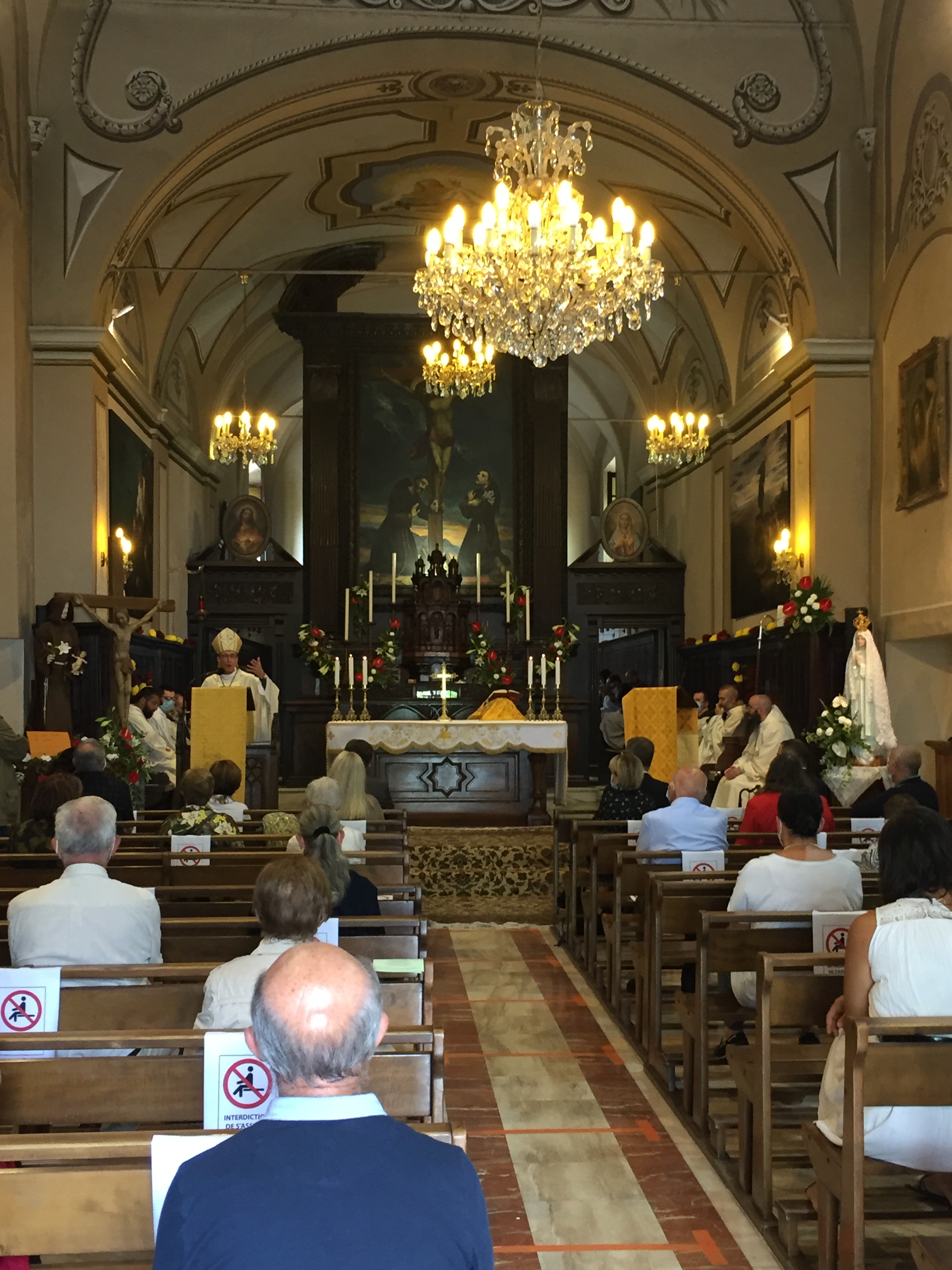 Mgr De Germay à Bastia pour célébrer Saint Antoine