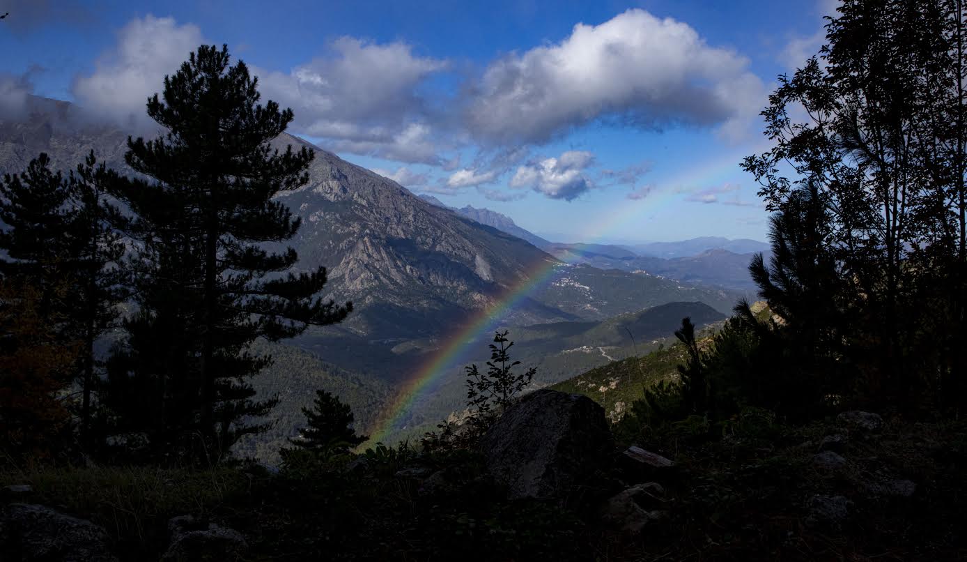 En  montant ke col de Sorba (Photo  Miléna Petite)