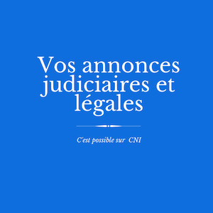 Les annonces judiciaires et légales de CNI : Corsea Immobilier