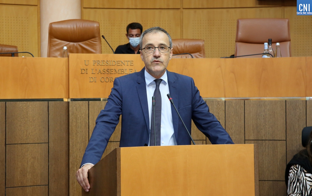 Jean-Guy Talamoni, président de l’Assemblée de Corse. Photo Michel Luccioni.