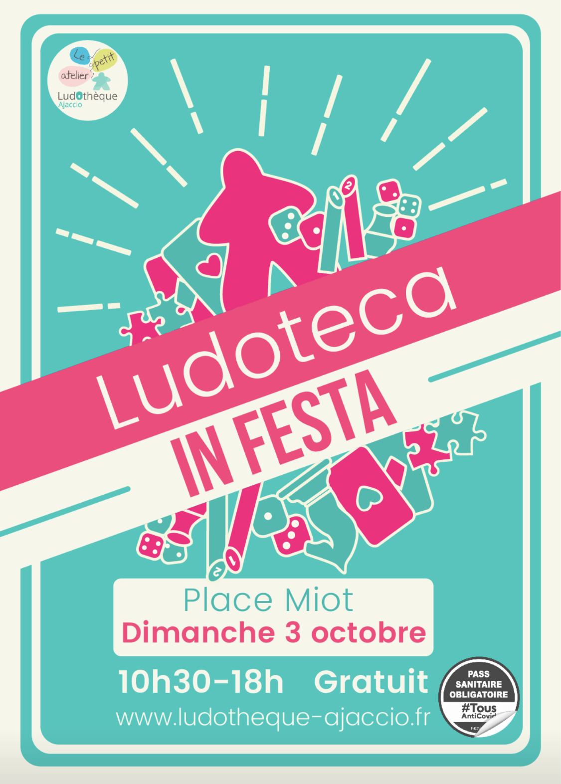 Ajaccio : la ludothèque fait sa fête sur la place Miot ce dimanche 