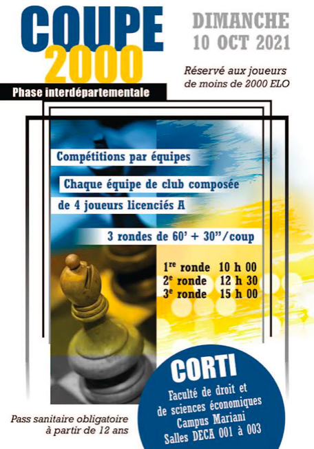 Echecs : ce dimanche à Corte la phase interdepartementale de la Coupe 2000