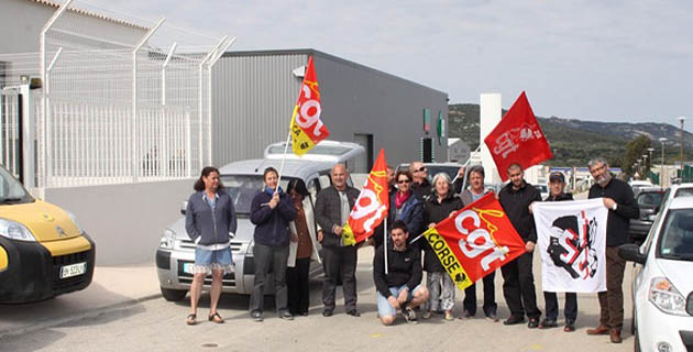 Reprise du travail au centre de tri de la Poste à Calvi