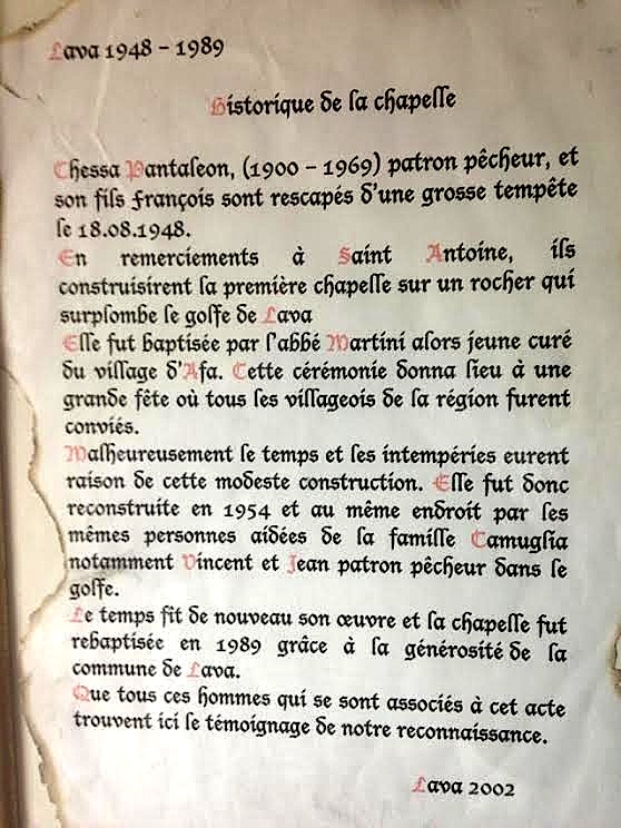 Lava : La communauté honore son oratoire dédié Saint Antoine de Padoue