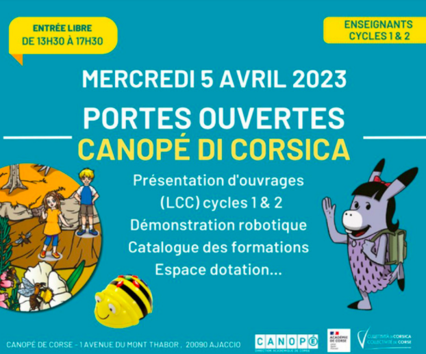 Réseau Canopé de Corse  : une journée portes ouvertes ce 5 avril 