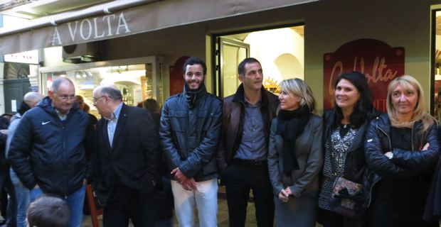 Laurent Lokoli, Gilles Simeoni et les élus bastiais.