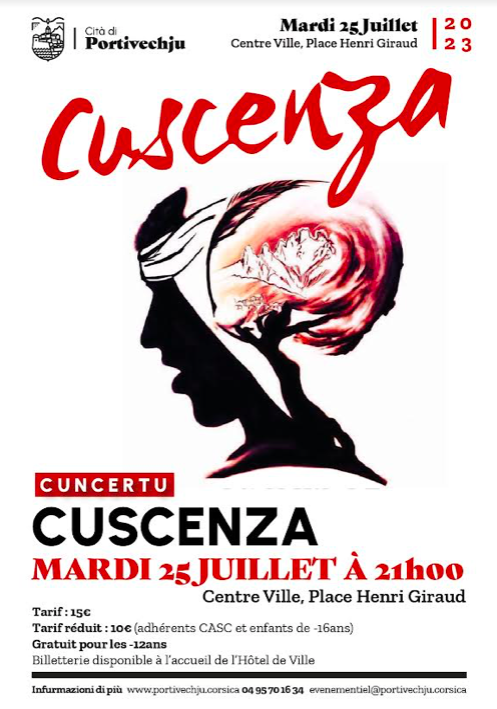 Le groupe Cuscenza en concert à Portivecchju