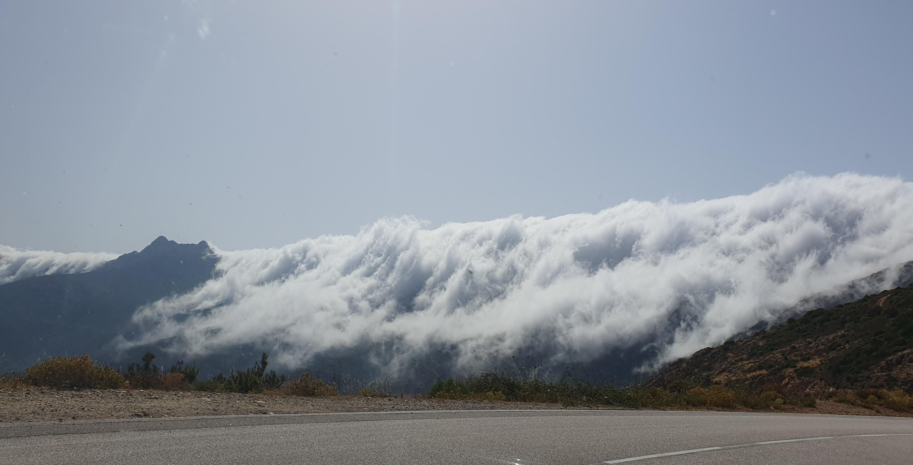 Nuage de chaleur au col du Marsulinu (