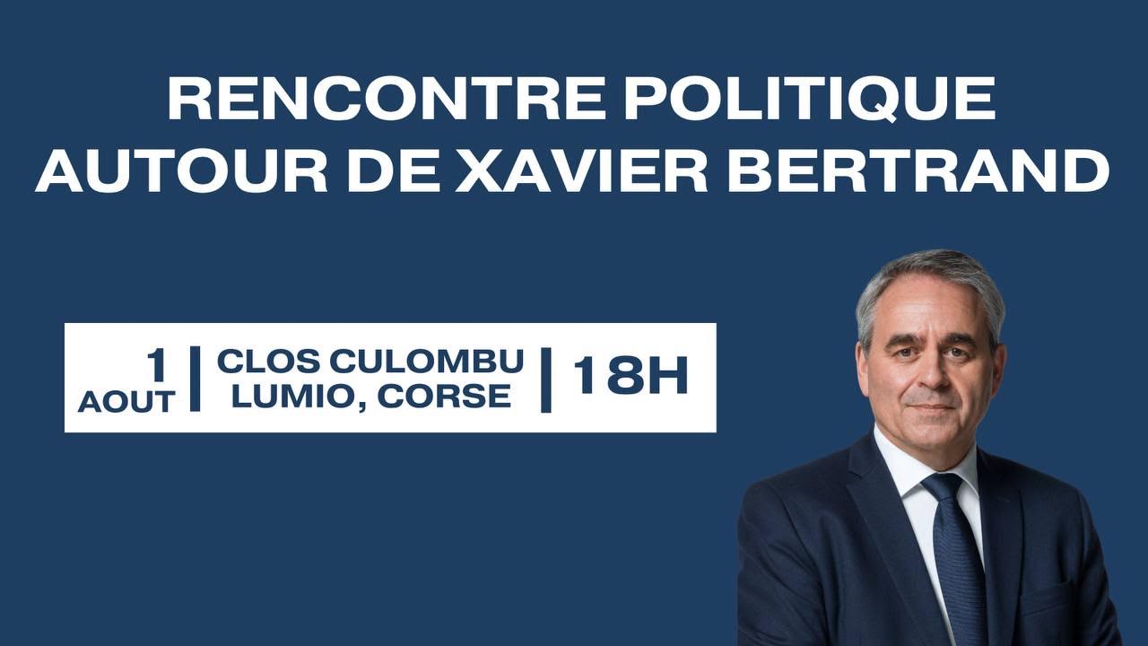 Réunion publique avec Xavier Bertand au Clos Culombu