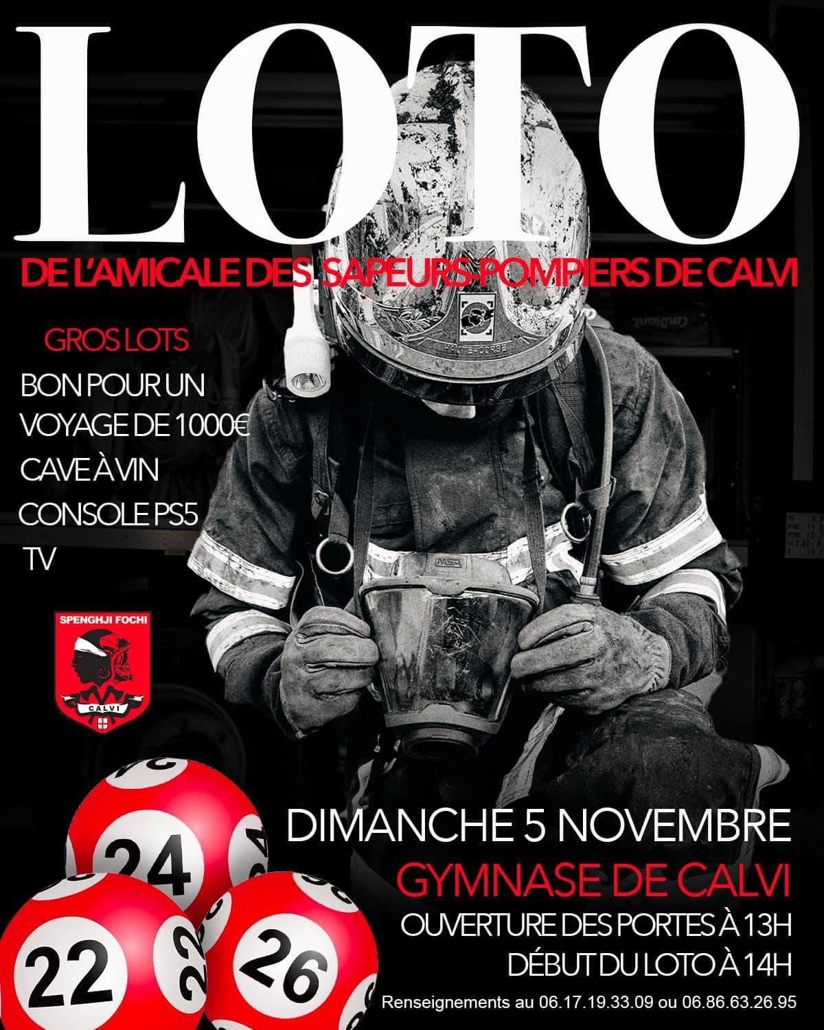 Loto de l'amicale des sapeurs-pompiers de Calvi