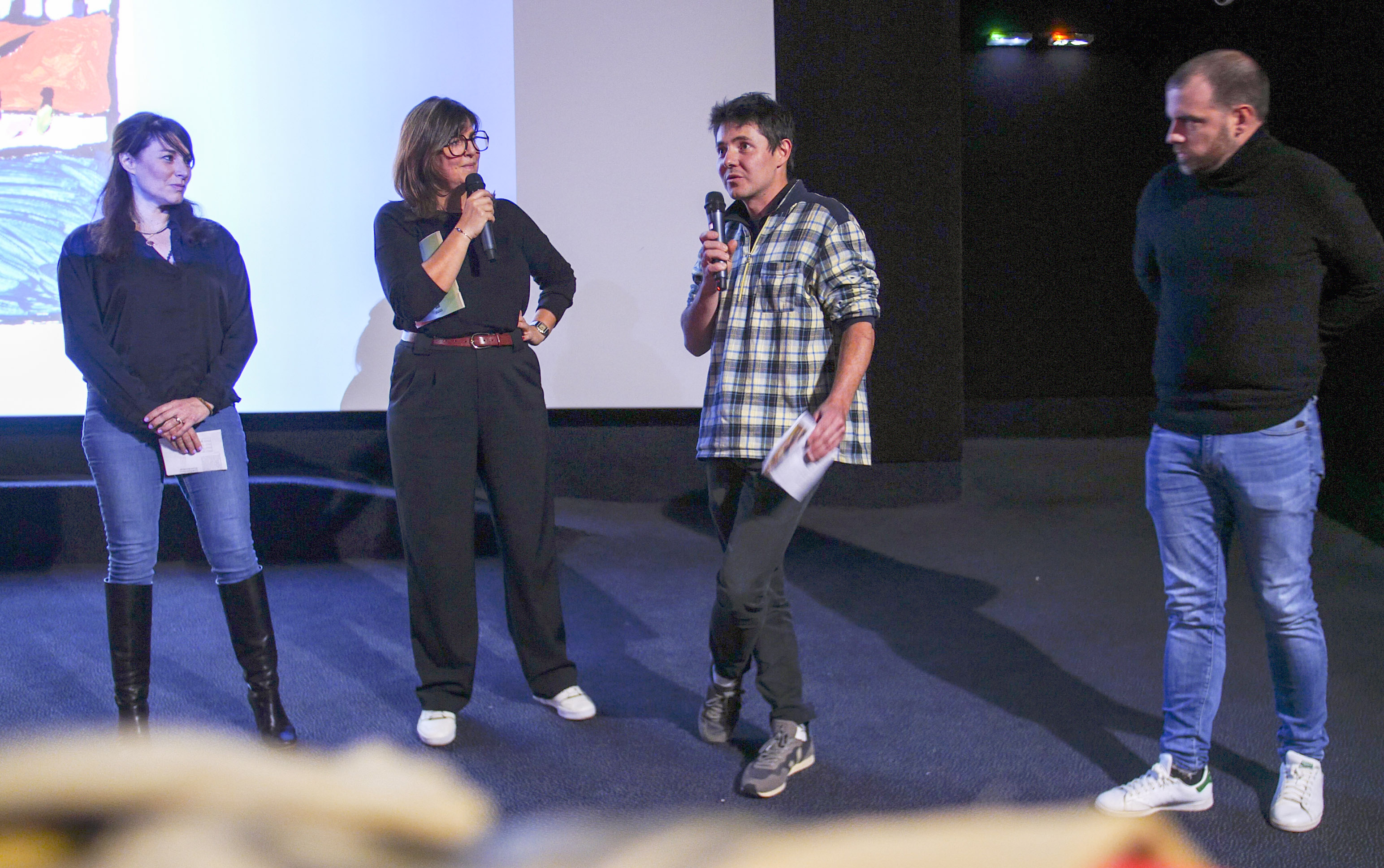 Marie Bronzini, accompagnée du jury pro de Cinetica © Léonor Husson