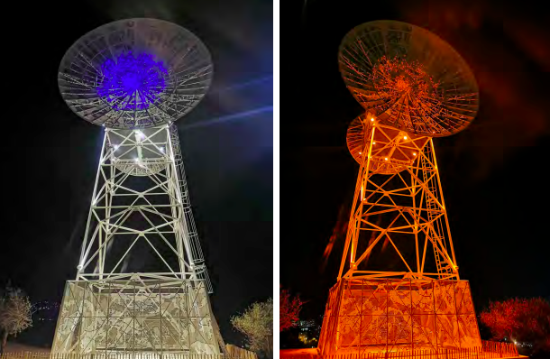 Bastia :  l’antenne Forte à a Croce s’illuminée en orange