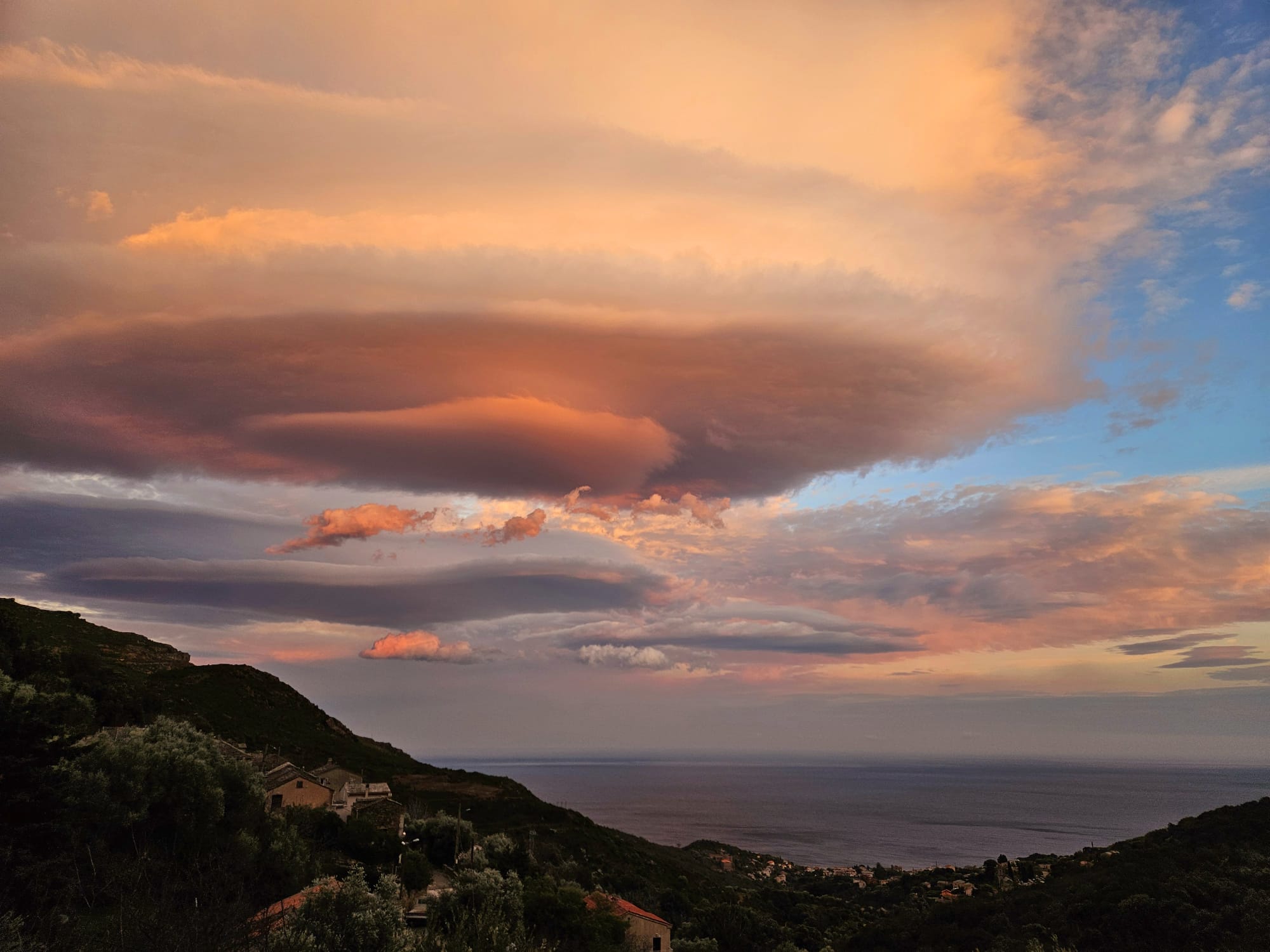 Le ciel tourmenté du Cap Corse (Marité Valery)