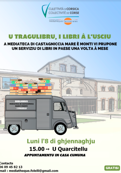 "U tragulibru, i libri à l'usciu" à Quercitello ce 8 janvier