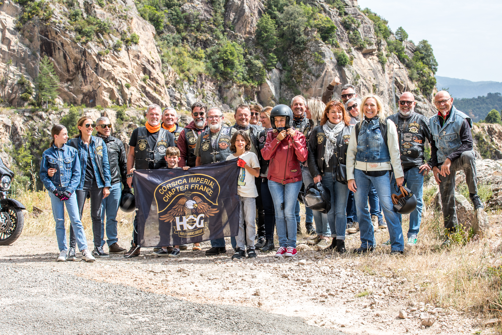 Le Corsica Imperial Chapter était en visite à Salice ce dimanche (crédit photo : Corsica Imperial Chapter)