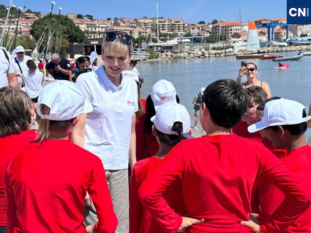 La Princesse Charlene de Monaco à Calvi pour les water Safety Days