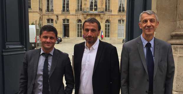 Les trois députés sortants en 2017 au temps de l'union : Jean-Félix Acquaviva, Paul-André Colombani et Michel Castellani. Photo archives.