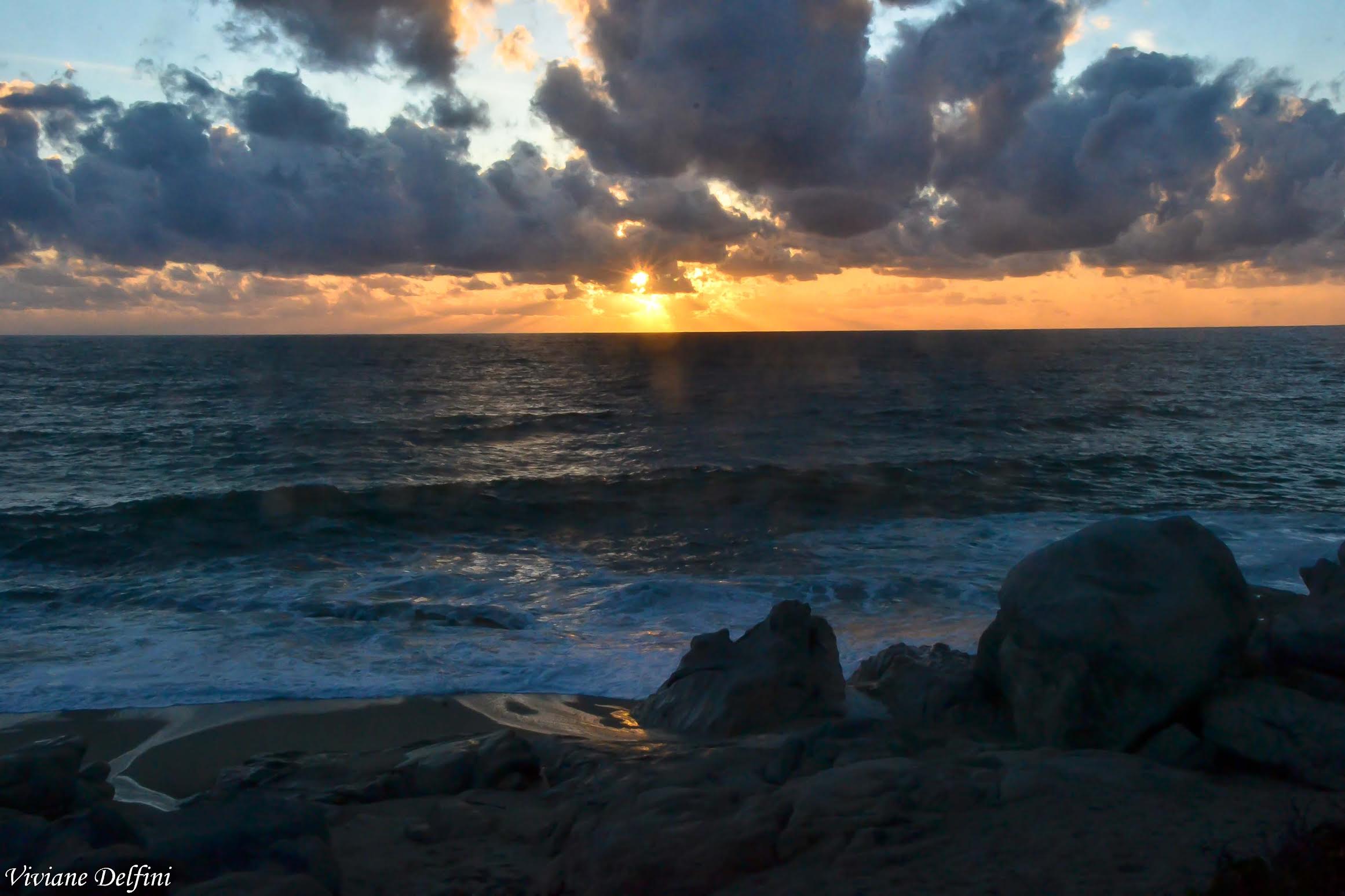 Coucher de soleil à Sagone (Viviane Delfini)