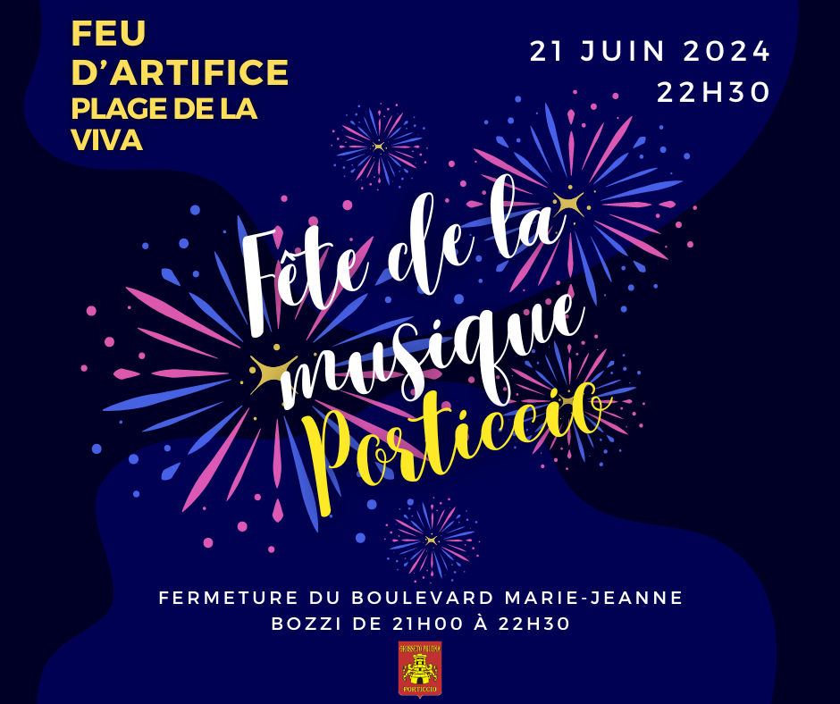 Porticcio : un feu d'artifice pour célébrer la fête de la musique ce 21 juin 