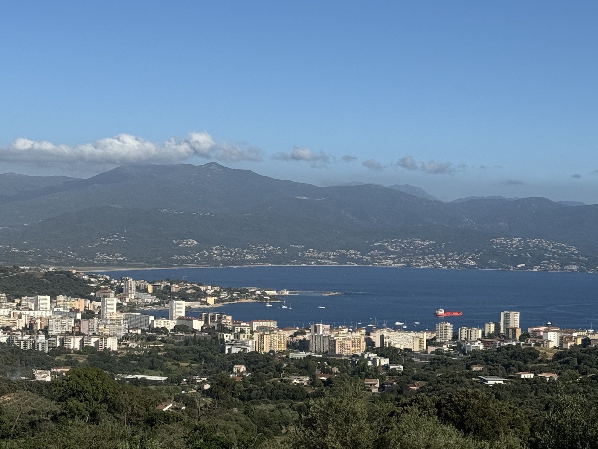 Le territoire de la 1ère circonscription de Corse-du-Sud couvre 49 communes, dont la majeure partie d'Ajaccio.