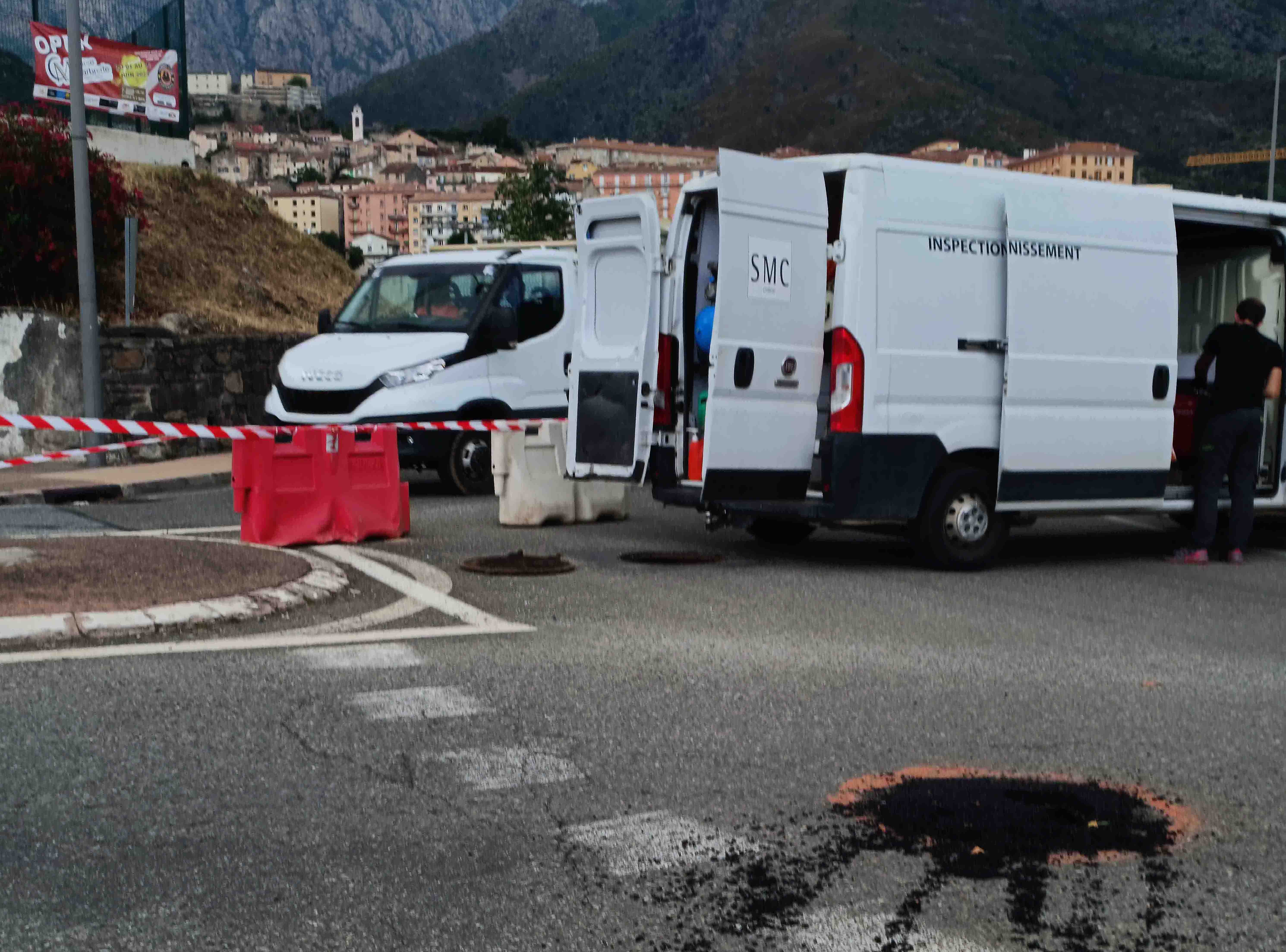 Corte : Circulation perturbée au rond-point de la gare