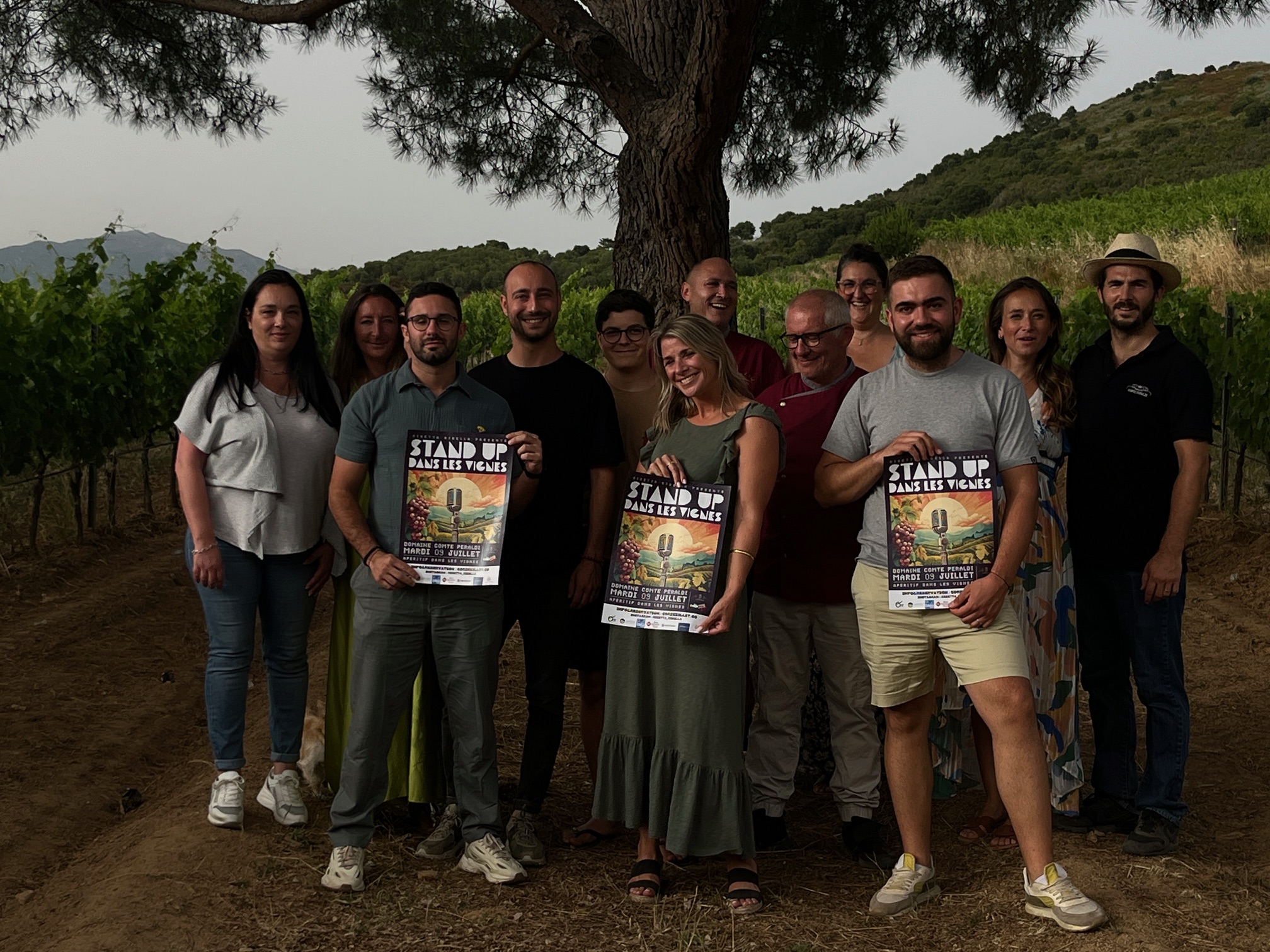 Ajaccio : Un stand-up dans les vignes du Domaine Comte Peraldi