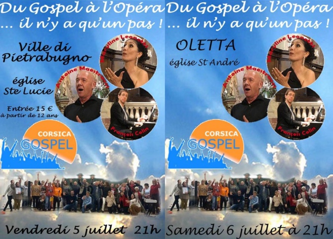 Ville-di-Pietrabugno  : Du gospel à l’opéra il n’y a qu’un pas »