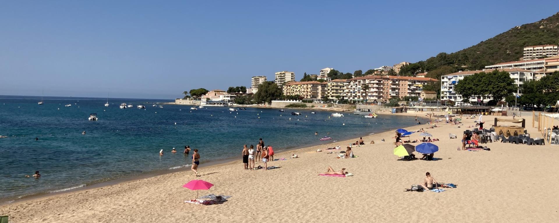 La plage du Trottel. Crédit photo Ajaccio tourisme