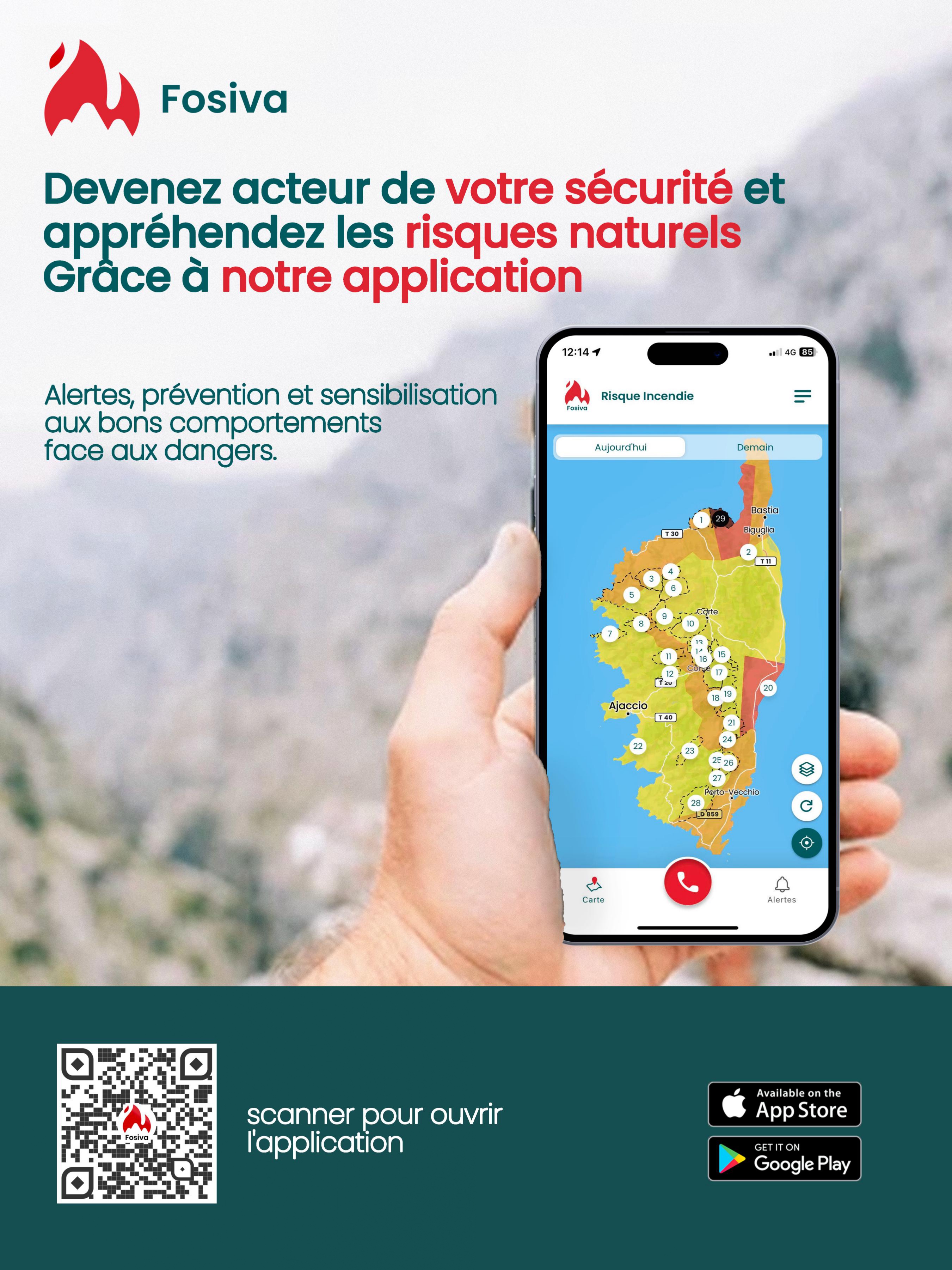 FOSIVA, l'application qui met la prévention contre les risques naturels en Corse à portée de main