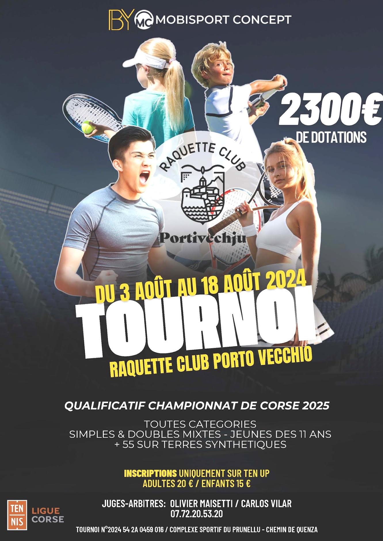 Tennis: à Porto-Vecchio : Samedi coup d'envoi du tournoi du RCPV