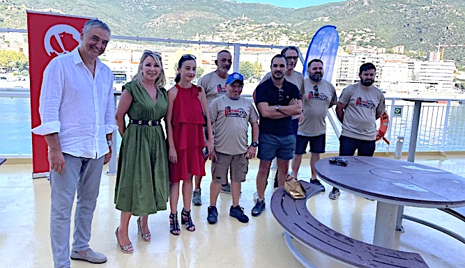 Organisateurs et partenaires ont présenté la manifesgtation ce mercredi à bord du ferry A Galeotta de Corsica Linea