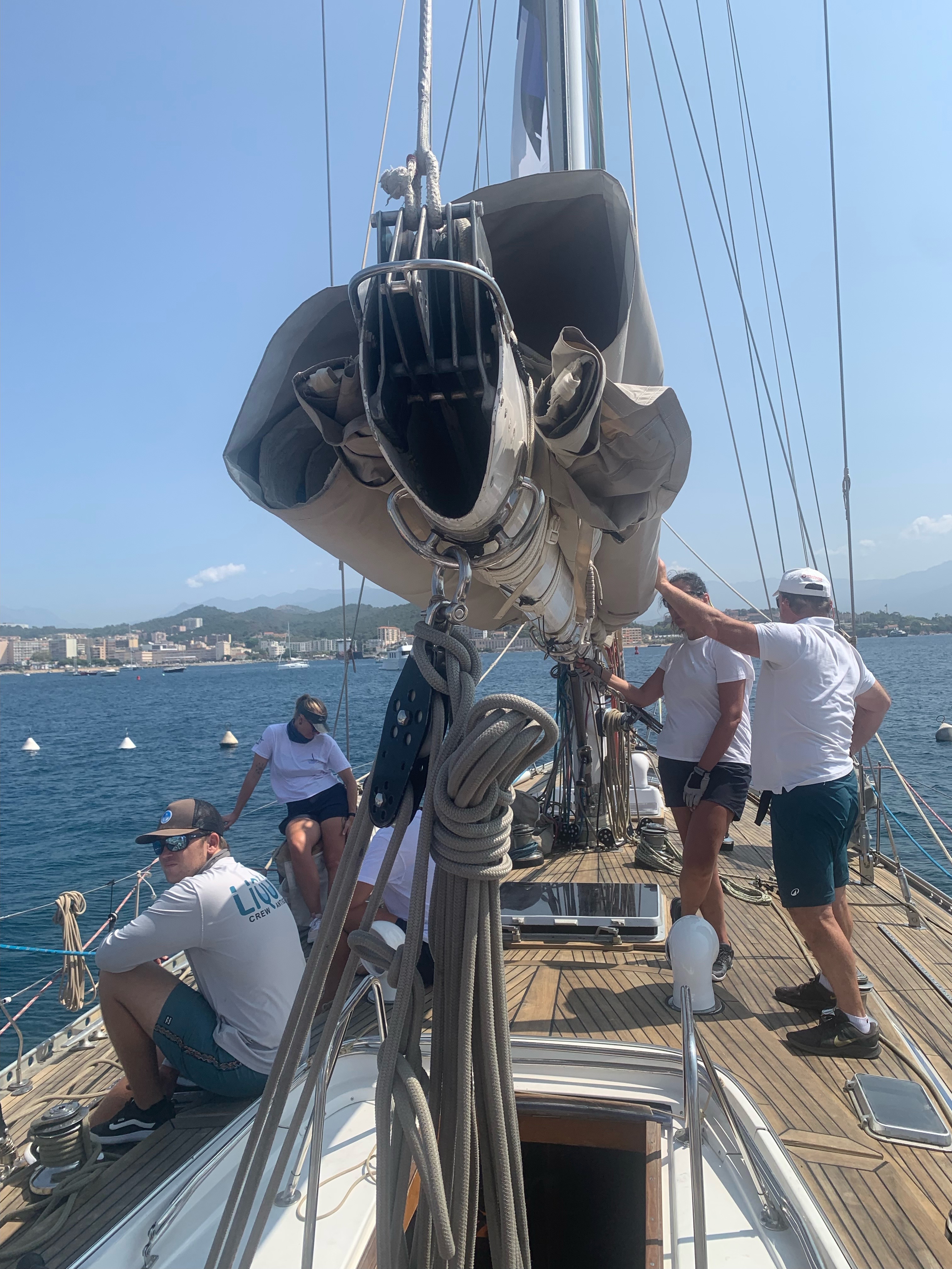 L'équipage du bateau australien Swan Eve