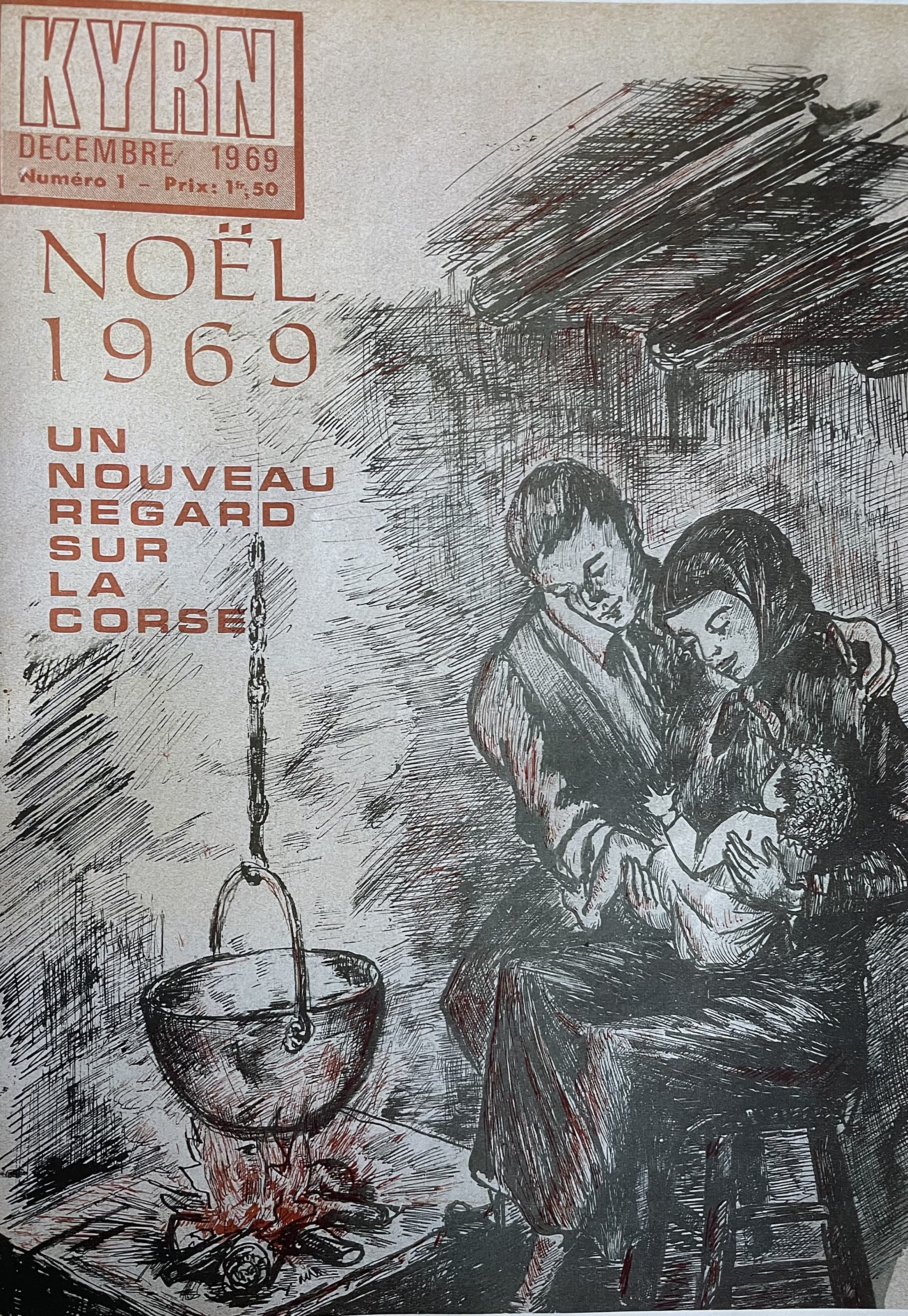 La couverture du numéro 1 de Kyrn en décembre 1969.