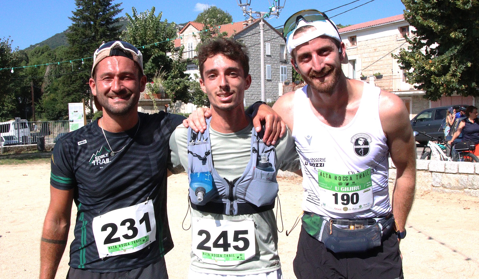 Le podium du 10 km