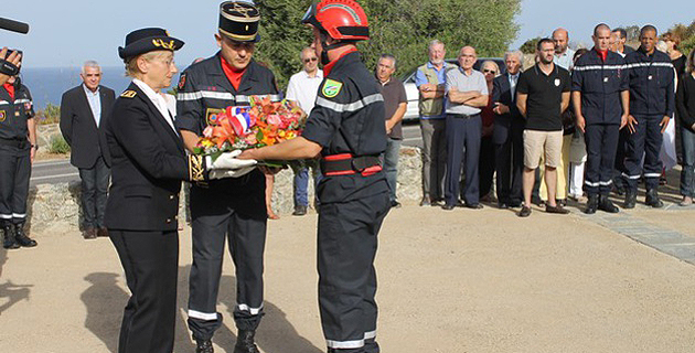 Cérémonie  à la mémoire des victimes de l'incendie de Palasca du  17 septembre 2000