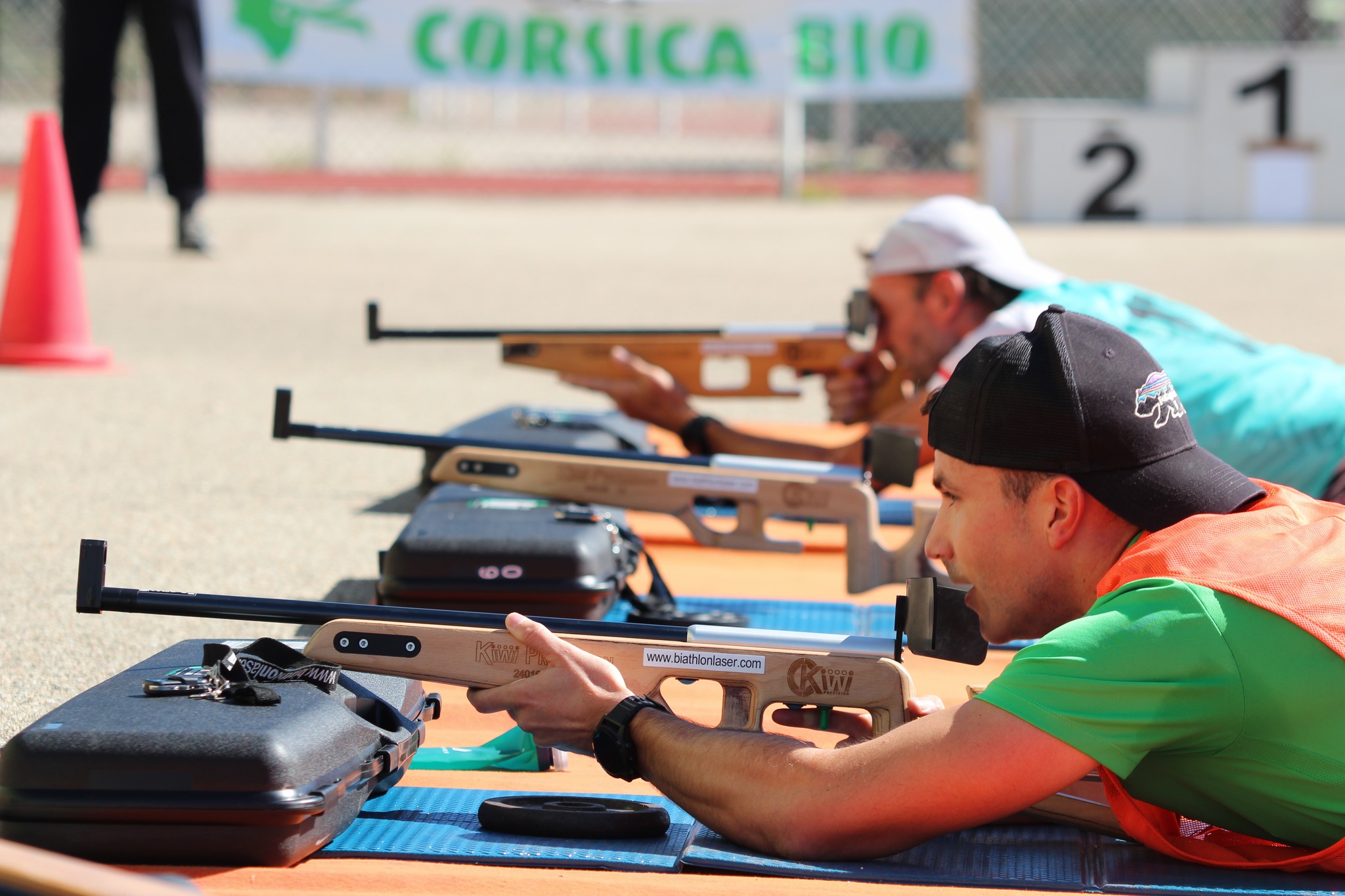 Près de 80 participants étaient réunis à Vignetta lors de la 1re édition du "Run And Gun" (crédits photos : Hélène Romagnesi)