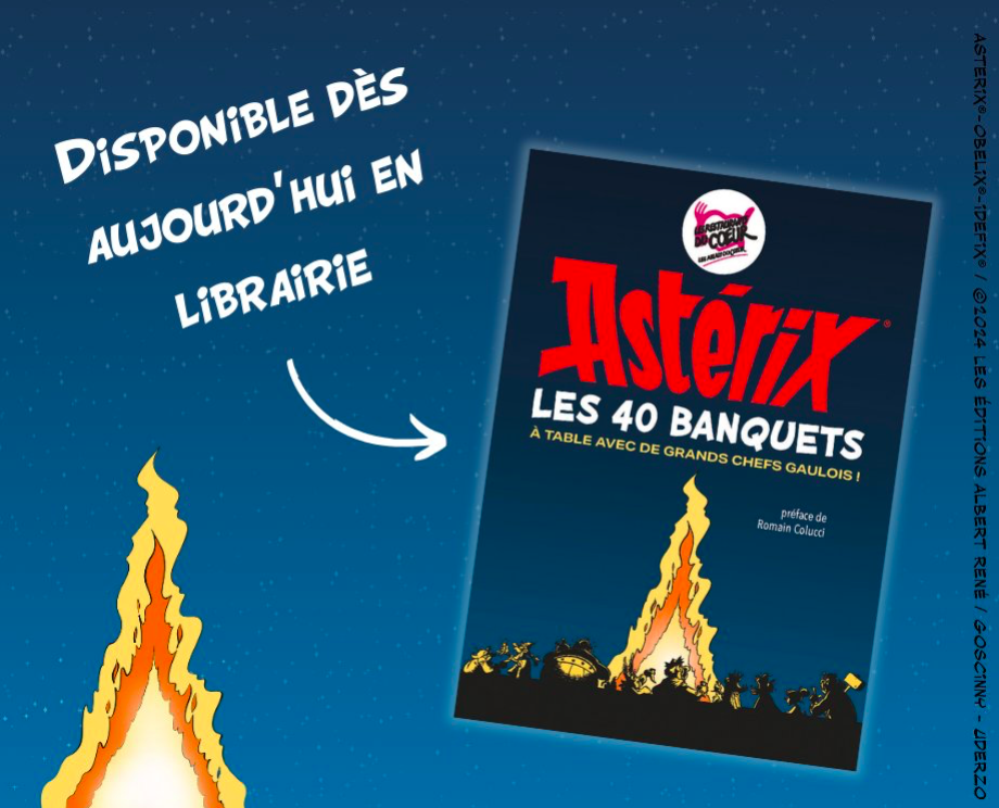 Banquets corses et gaulois : Astérix s’engage pour les Restos du Cœur