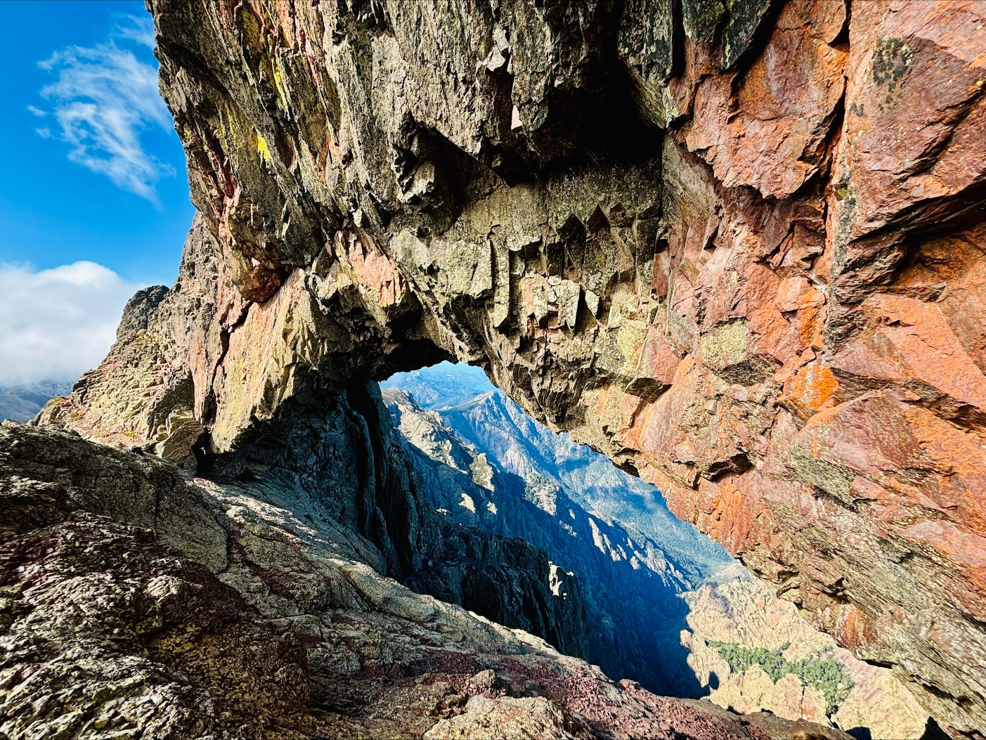 La photo du jour : à travers le Capu Tafunatu