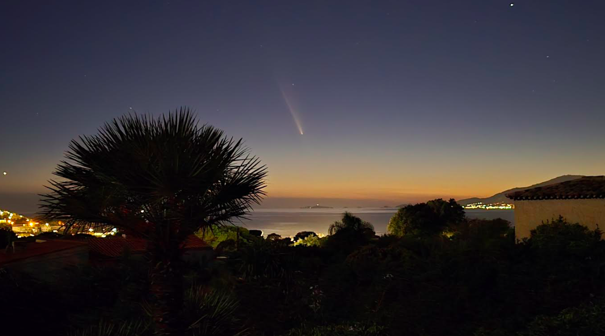 Vue de la comète depuis Porticcio, Philippe Alessandri