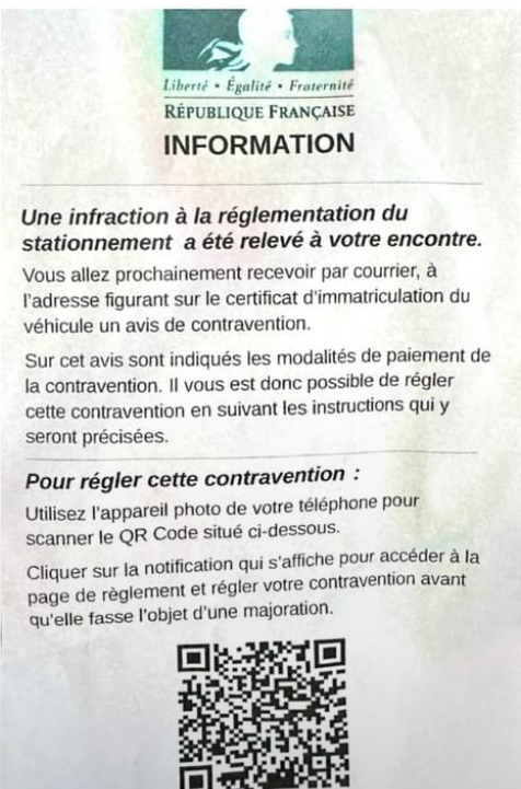 Corte : attention à cette nouvelle arnaque aux faux PV de stationnement