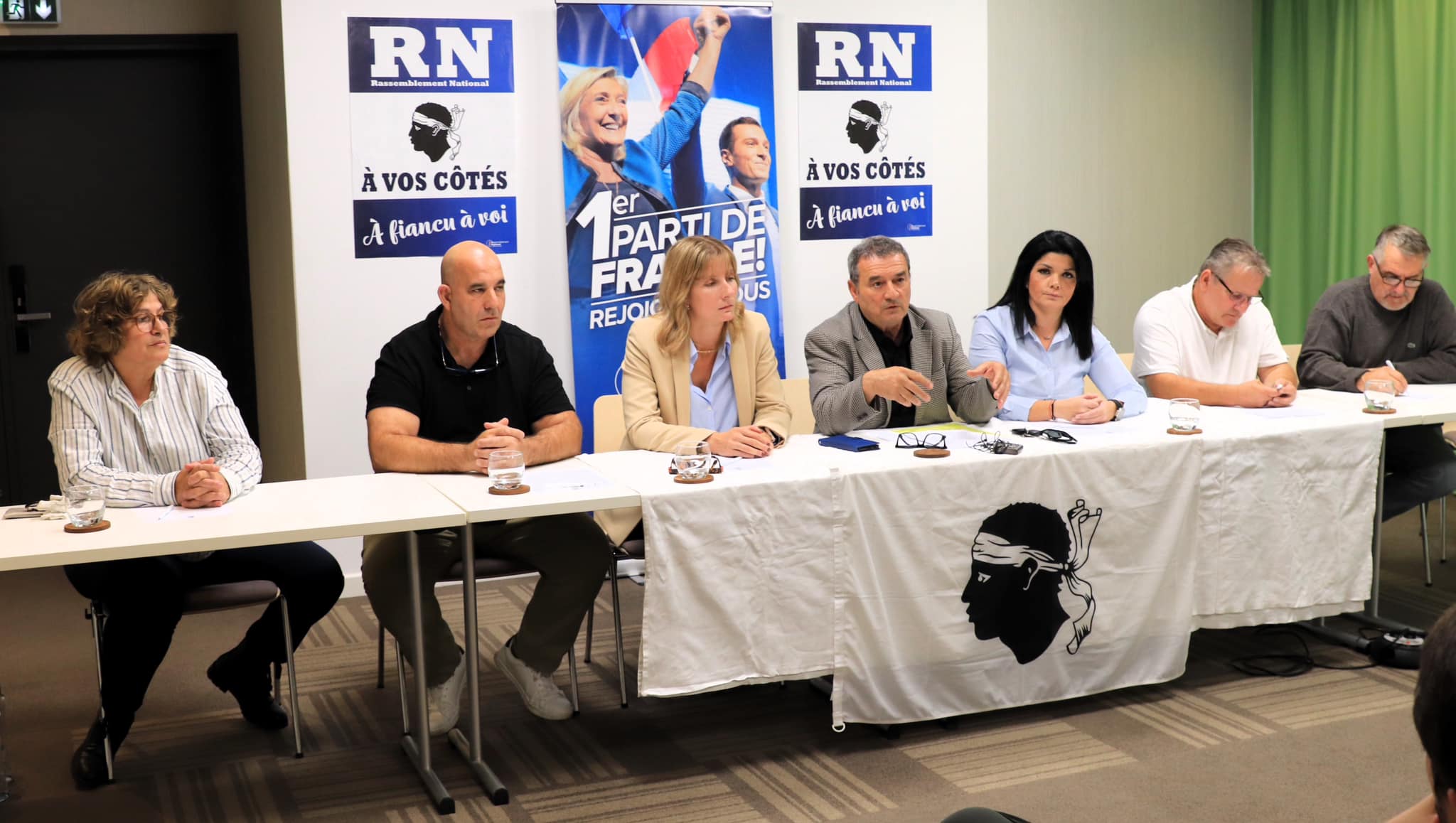 Les membres du RN de Corse ont lancé un appel aux maires des communes de Corse en faveur du handicap (photo : Dominique Casta)