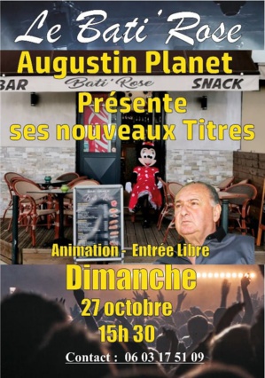 Chanson : le retour de Augustin Planet