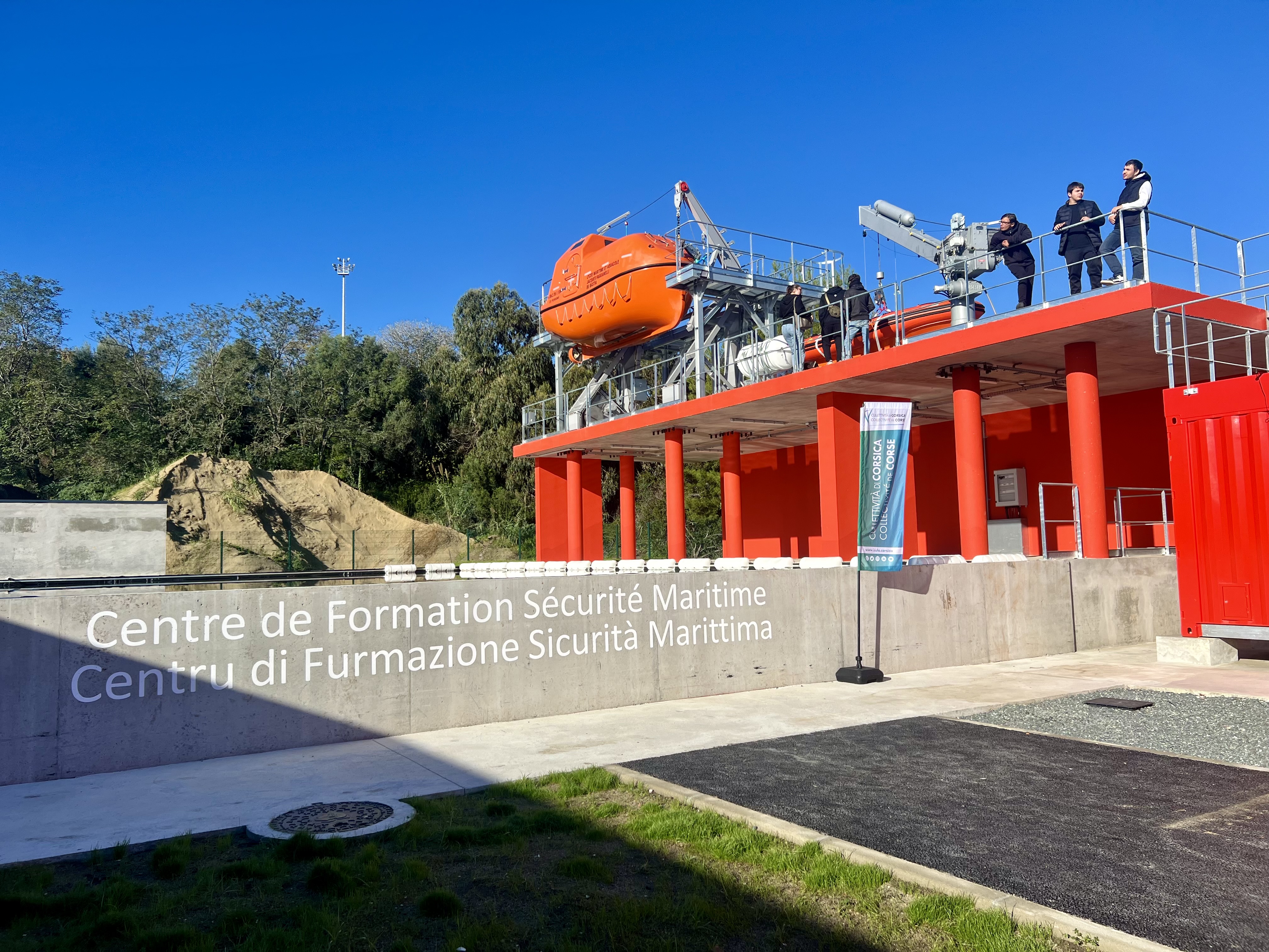 Le nouveau Centre de Formation Sécurité Maritime sur le site de l'Arinella.